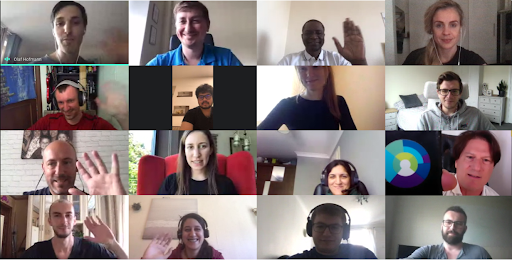 Cybertonica Team in a virtual meeting